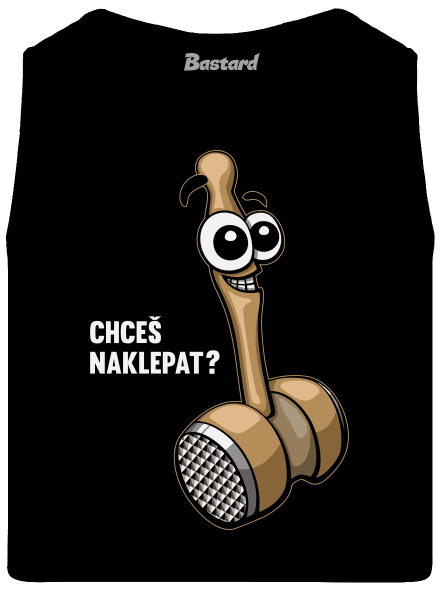 Chceš naklepat? pánské tílko Black