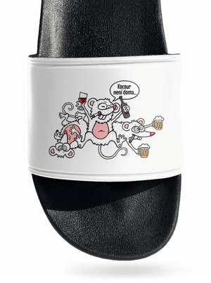 Kocour není doma pantofle White