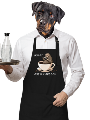 V pressu zástěra Black