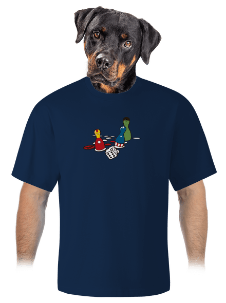 Superhrdino nezlob se unisex tričko oversized Midnight Blue