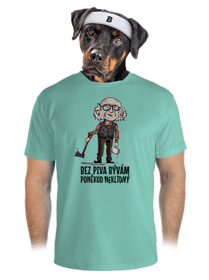 Neklidný bez piva pánské sportovní tričko Mint Mal
