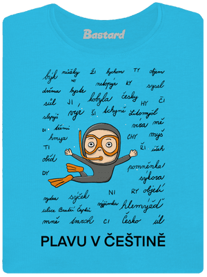 Plavu v češtině dámské tričko Blue Atol