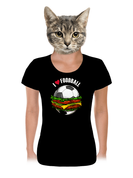 Foodball dámské tričko Black