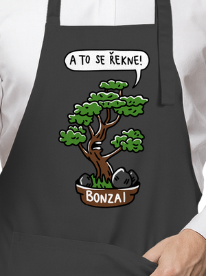 Bonzai zástěra Dark Grey