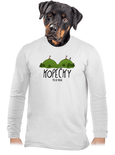 Kopečky pánské dlouhý rukáv White