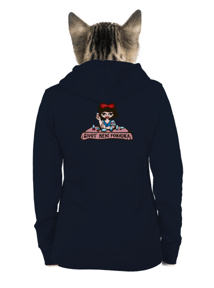 Sněhurka dámská mikina na zip Navy Mal