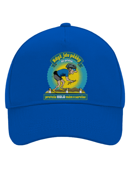 Závislost na kole kšiltovka baseballka Bright Royal