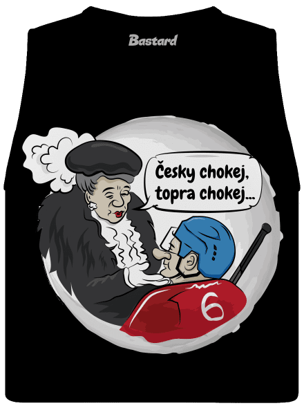 Český hokej dámské tílko volné Black