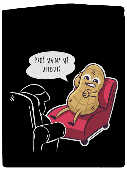 Alergeny u psychologa dámská mikina na zip Black