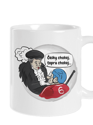 Český hokej klasický hrnek White