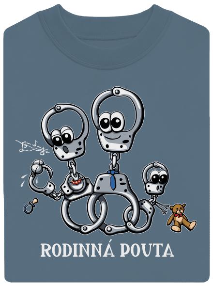Rodinná pouta unisex mikina bez kapuce Nordic Blue
