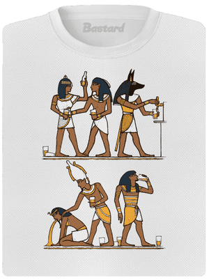 Egyptská párty dámské sportovní tričko White