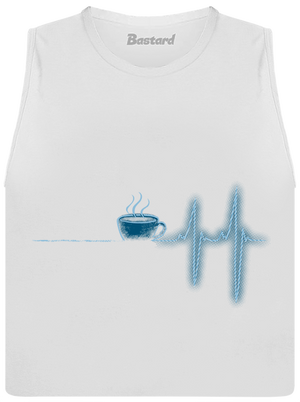 Coffee help dámské tílko volné White