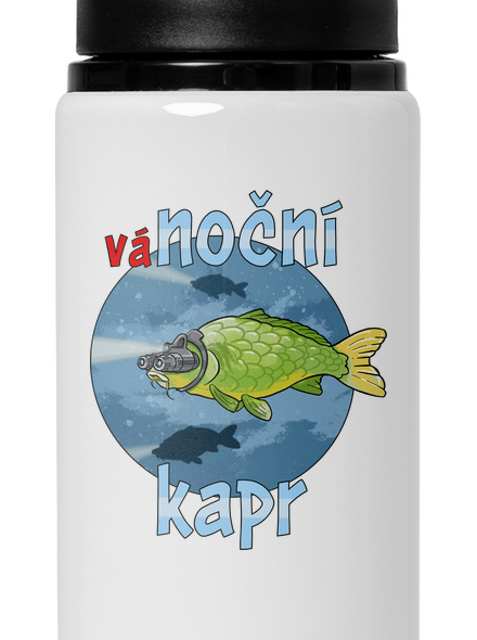 Vánoční kapr lahev na vodu White