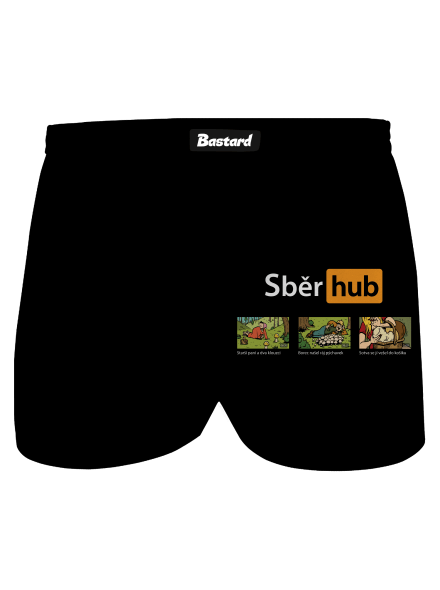 Sběr hub pánské trenky Black