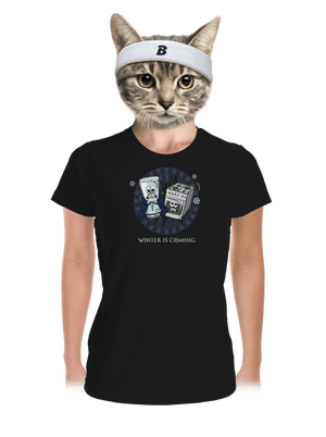 Winter is coming dámské sportovní tričko Black