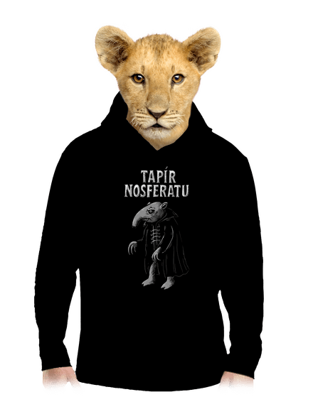 Tapír Nosferatu dětská mikina klokanka Black
