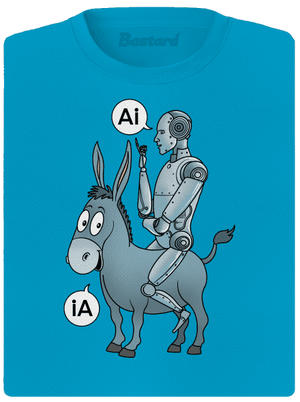 Osel a AI dámské sportovní tričko Blue Atol