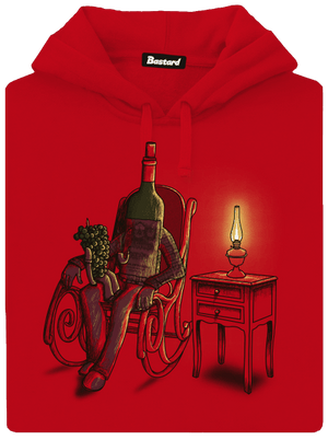 Dědo, vyprávěj pánská mikina klokanka Red