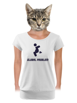 dámské tričko s lemem