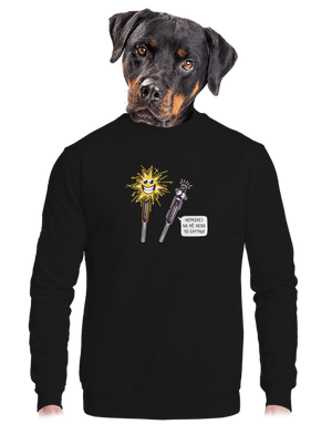 unisex mikina bez kapuce