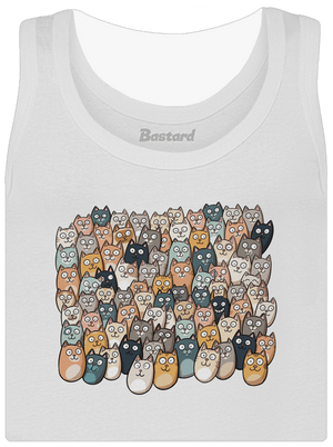 Najdi čerta dámské tílko klasické White