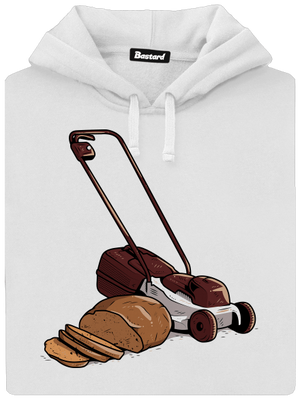 Sekačka s chlebem dámská mikina klokanka White