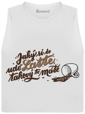 Latte dámské tílko volné White