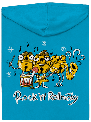 Rock 'n' rollničky dámská mikina na zip Blue Atol