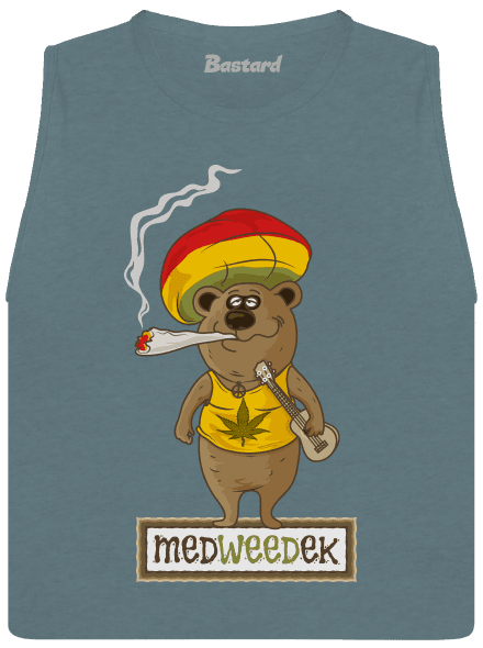 Medweedek dámské tílko volné Heather Deep Teal