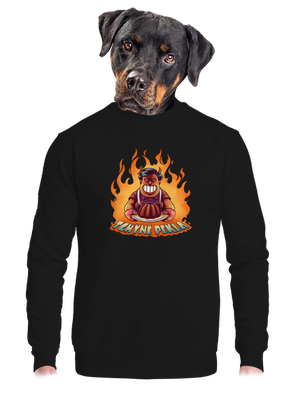 unisex mikina bez kapuce