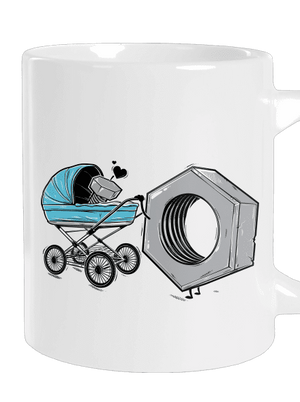 Správná matka velký hrnek White