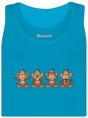 Opička s mobilem dámské tílko klasické Blue Atol