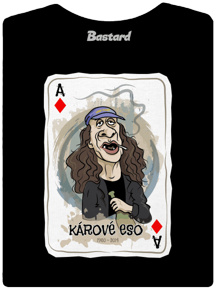 Kárové eso Jirky Káry dámské tričko premium Black
