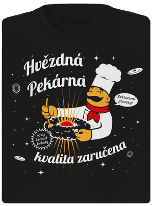 Hvězdná pekárna dámské sportovní tričko Black