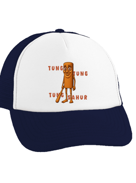 Tung Tung Tung Sahur – Italian Brainrot kšiltovka truckerka French Navy cap