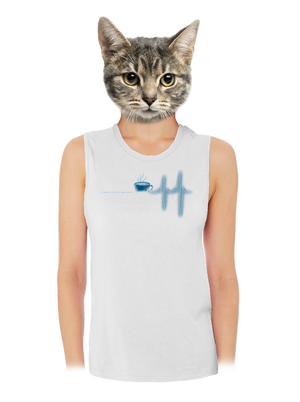 Coffee help dámské tílko volné White