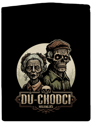 Dů-chodci pánská mikina na zip Black