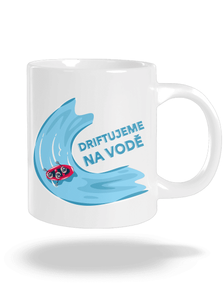 Driftujeme na vodě velký hrnek White