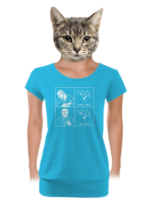 Cimrman: Copak jmelí dámské tričko s lemem Blue Atol