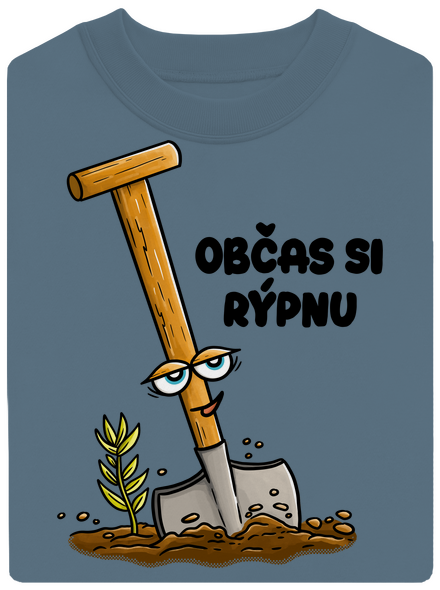 Občas si rýpnu unisex mikina bez kapuce Nordic Blue