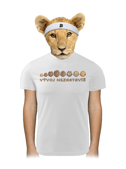 Vývoj nezastavíš dětské sportovní tričko White