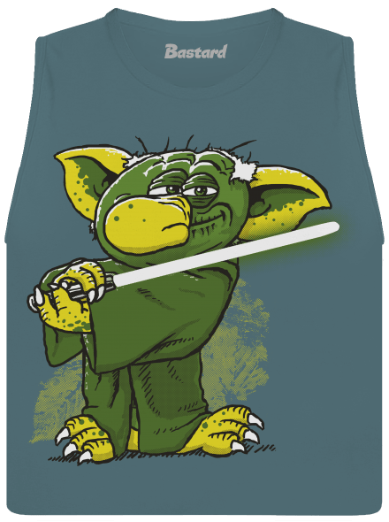 Yoda v rákosí dámské tílko volné Heather Deep Teal