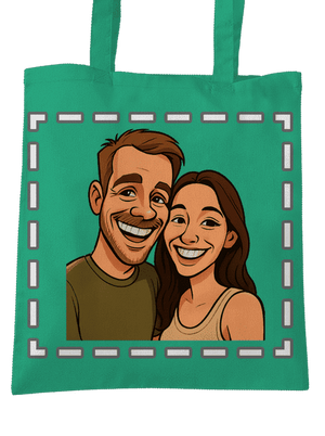 Karikatura z vlastní fotky taška Mint