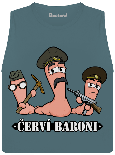 Červí baroni dámské tílko volné Heather Deep Teal