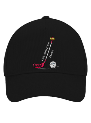 Král zahnutých čepelí - florbal kšiltovka baseballka Black