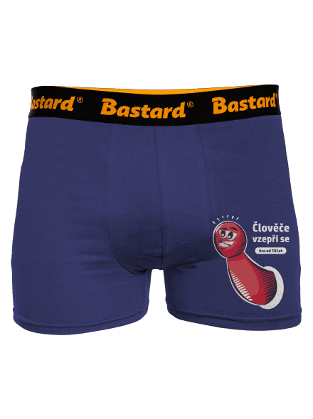 Člověče vzepři se boxerky Blue Navy