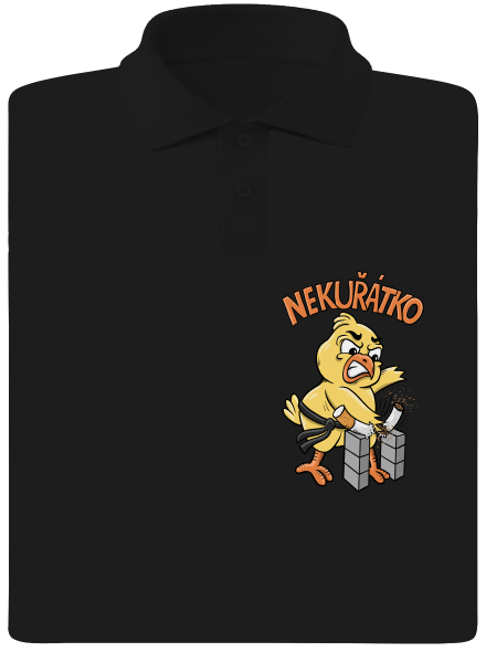 Nekuřátko pánská polokošile Black