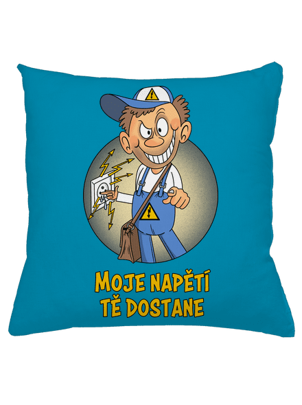 Moje napětí polštář Blue Turquoise