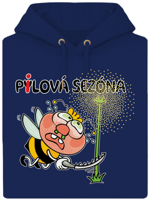 Pylová sezóna unisex mikina premium Navy
